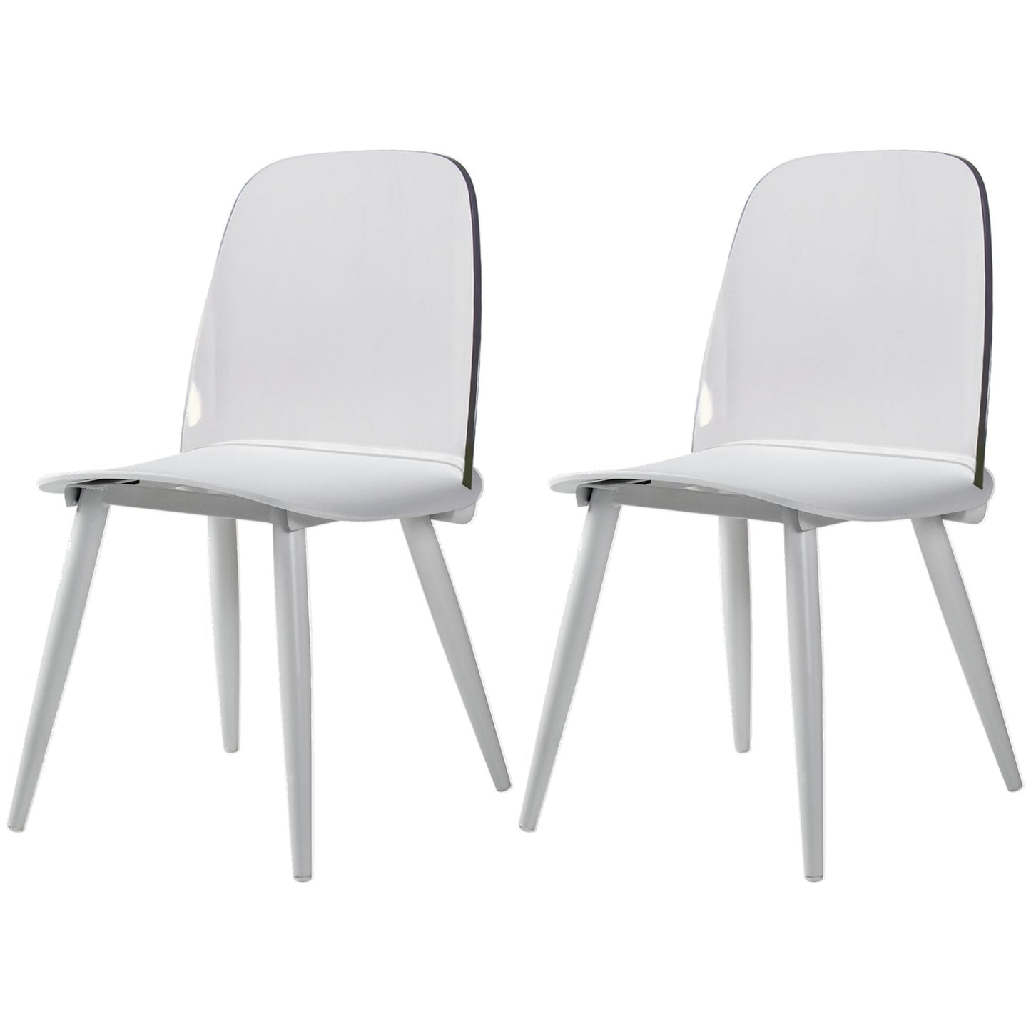 Modern Style Home Upholstered Side Chair Multicolor Side Dining Chairs White 2 Piece Set Clearhalo ' kitchen&dining_furn' 'Dining Chairs' 'Dining Tables & Seating' 'dining_chair' 'furn' 'furn_dining_chair' 'Furniture' 'furniture_dining_chair' 'Kitchen & Dining Furniture' 'kitchen' 3564396
