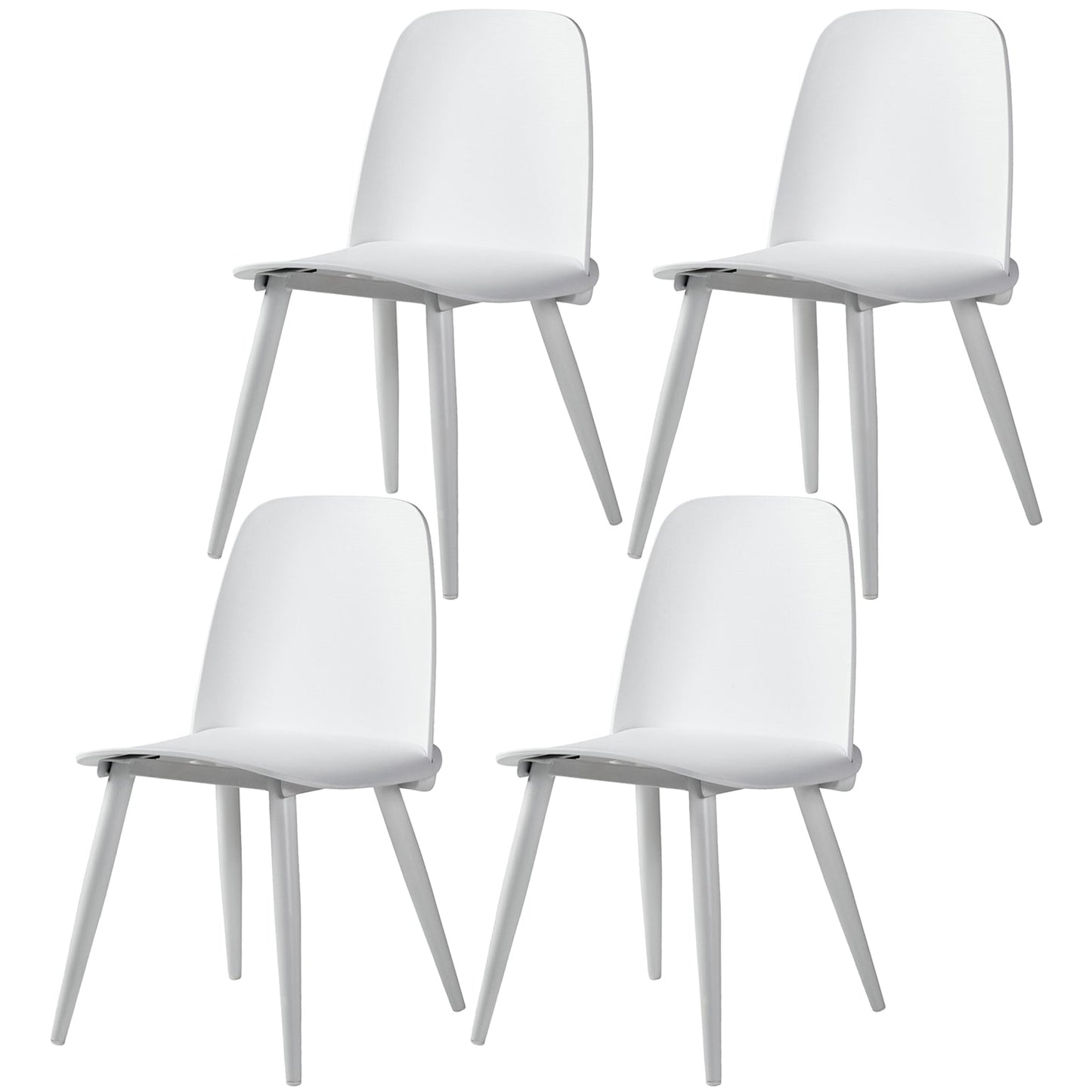 Modern Style Home Upholstered Side Chair Multicolor Side Dining Chairs Ivory 4 Piece Set Clearhalo ' kitchen&dining_furn' 'Dining Chairs' 'Dining Tables & Seating' 'dining_chair' 'furn' 'furn_dining_chair' 'Furniture' 'furniture_dining_chair' 'Kitchen & Dining Furniture' 'kitchen' 3564406