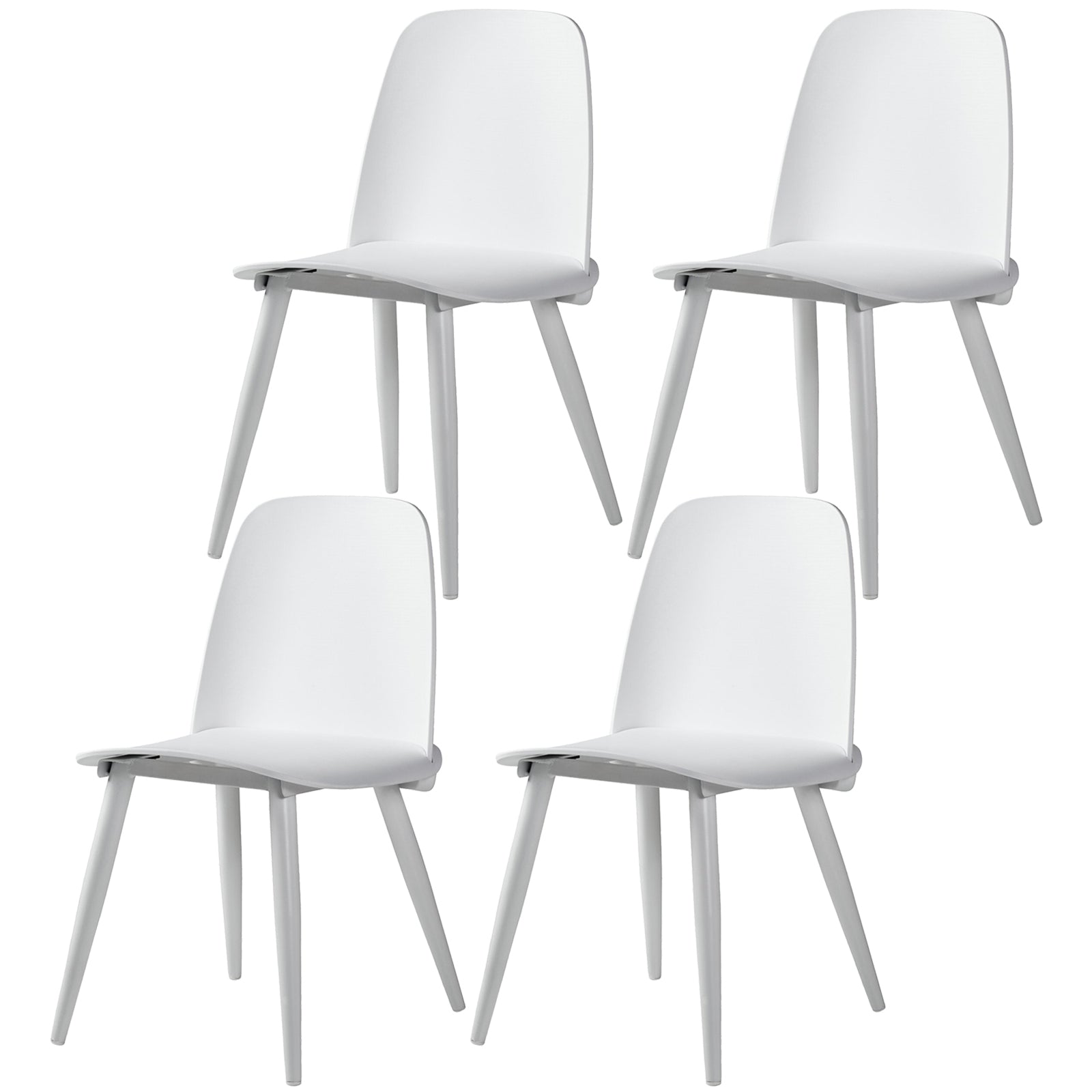 Modern Style Home Upholstered Side Chair Multicolor Side Dining Chairs Ivory 4 Piece Set Clearhalo ' kitchen&dining_furn' 'Dining Chairs' 'Dining Tables & Seating' 'dining_chair' 'furn' 'furn_dining_chair' 'Furniture' 'furniture_dining_chair' 'Kitchen & Dining Furniture' 'kitchen' 3564406