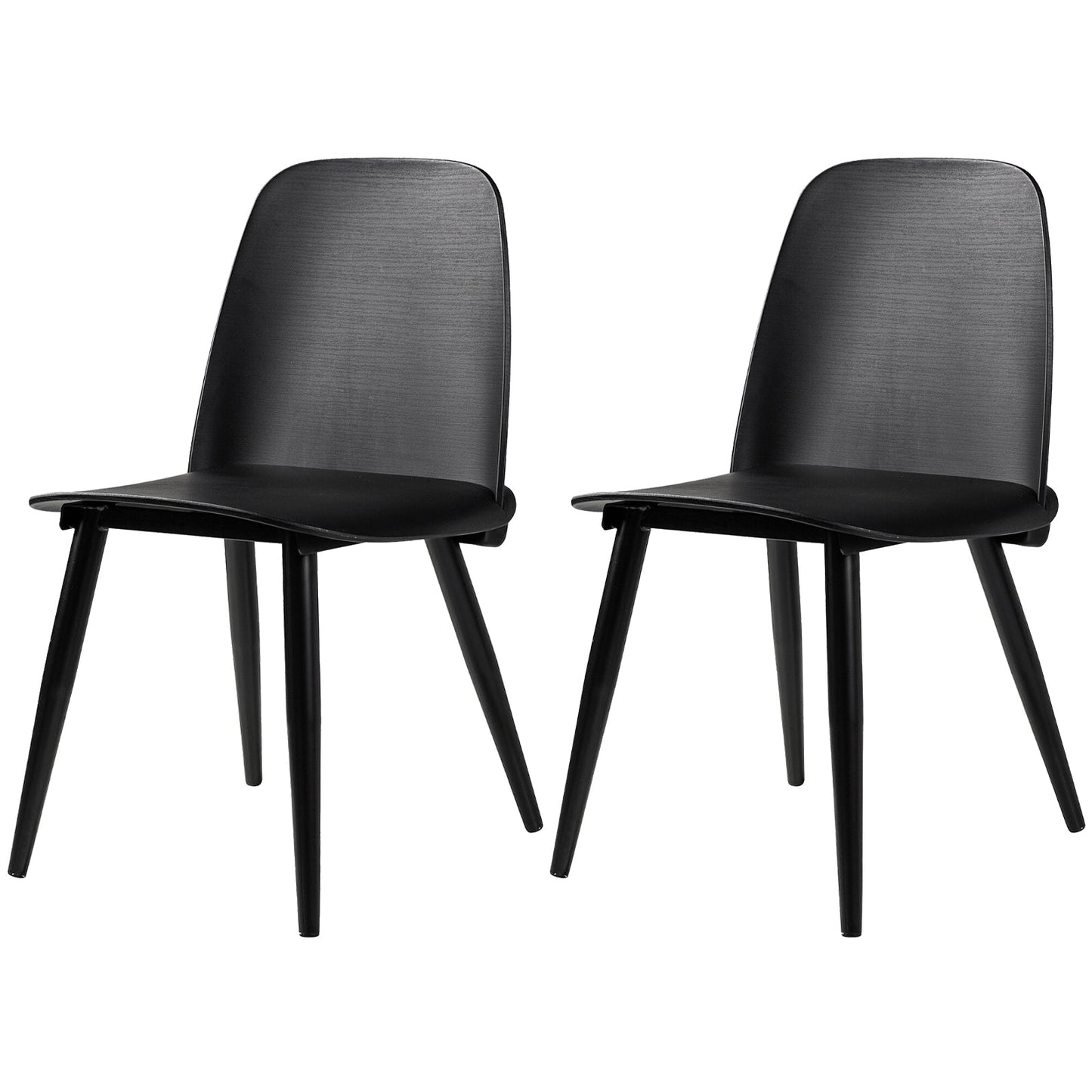 Modern Style Home Upholstered Side Chair Multicolor Side Dining Chairs Textured Black 2 Piece Set Clearhalo ' kitchen&dining_furn' 'Dining Chairs' 'Dining Tables & Seating' 'dining_chair' 'furn' 'furn_dining_chair' 'Furniture' 'furniture_dining_chair' 'Kitchen & Dining Furniture' 'kitchen' 3564408