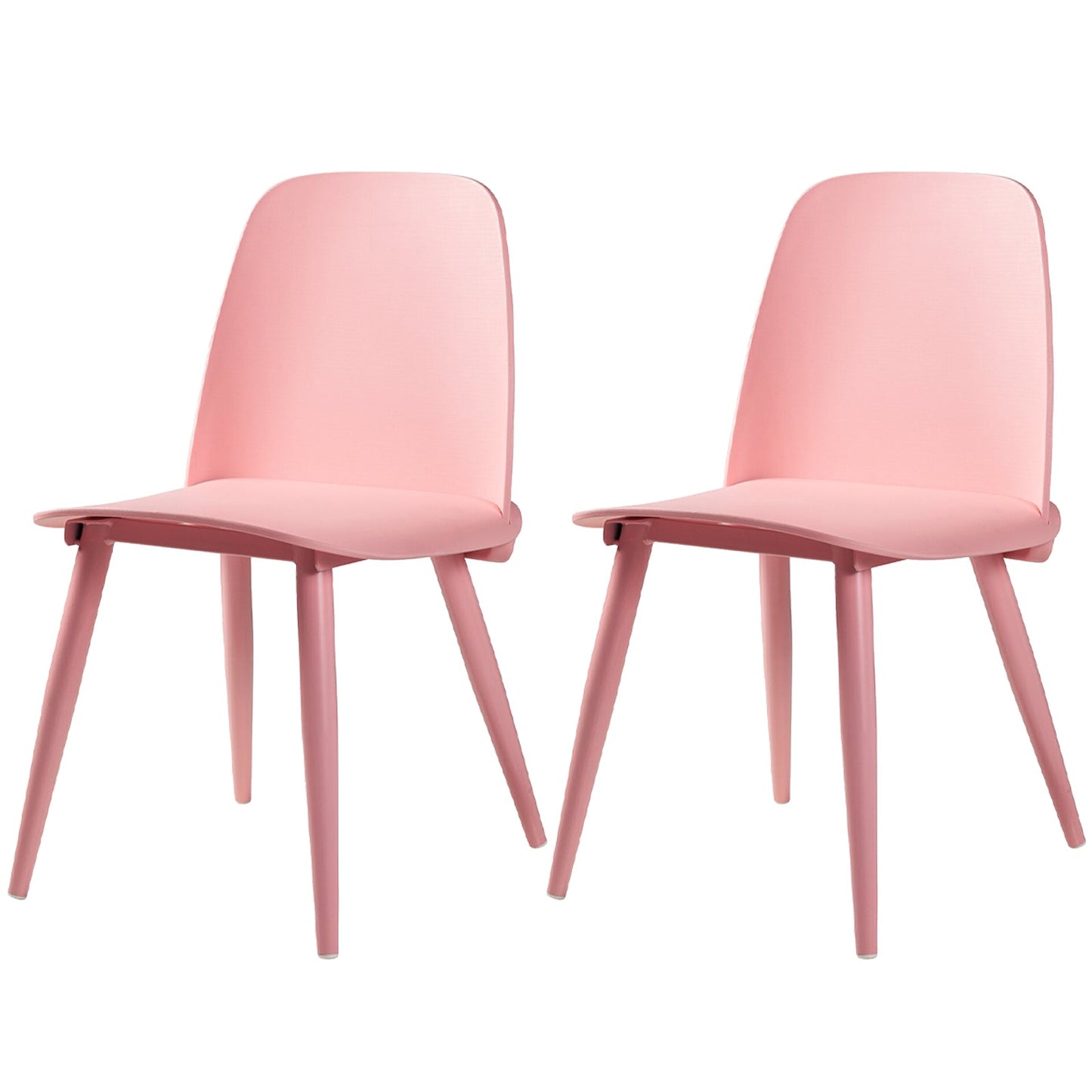 Modern Style Home Upholstered Side Chair Multicolor Side Dining Chairs Nude Pink 2 Piece Set Clearhalo ' kitchen&dining_furn' 'Dining Chairs' 'Dining Tables & Seating' 'dining_chair' 'furn' 'furn_dining_chair' 'Furniture' 'furniture_dining_chair' 'Kitchen & Dining Furniture' 'kitchen' 3564423