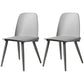 Modern Style Home Upholstered Side Chair Multicolor Side Dining Chairs Silver Gray 2 Piece Set Clearhalo ' kitchen&dining_furn' 'Dining Chairs' 'Dining Tables & Seating' 'dining_chair' 'furn' 'furn_dining_chair' 'Furniture' 'furniture_dining_chair' 'Kitchen & Dining Furniture' 'kitchen' 3564426