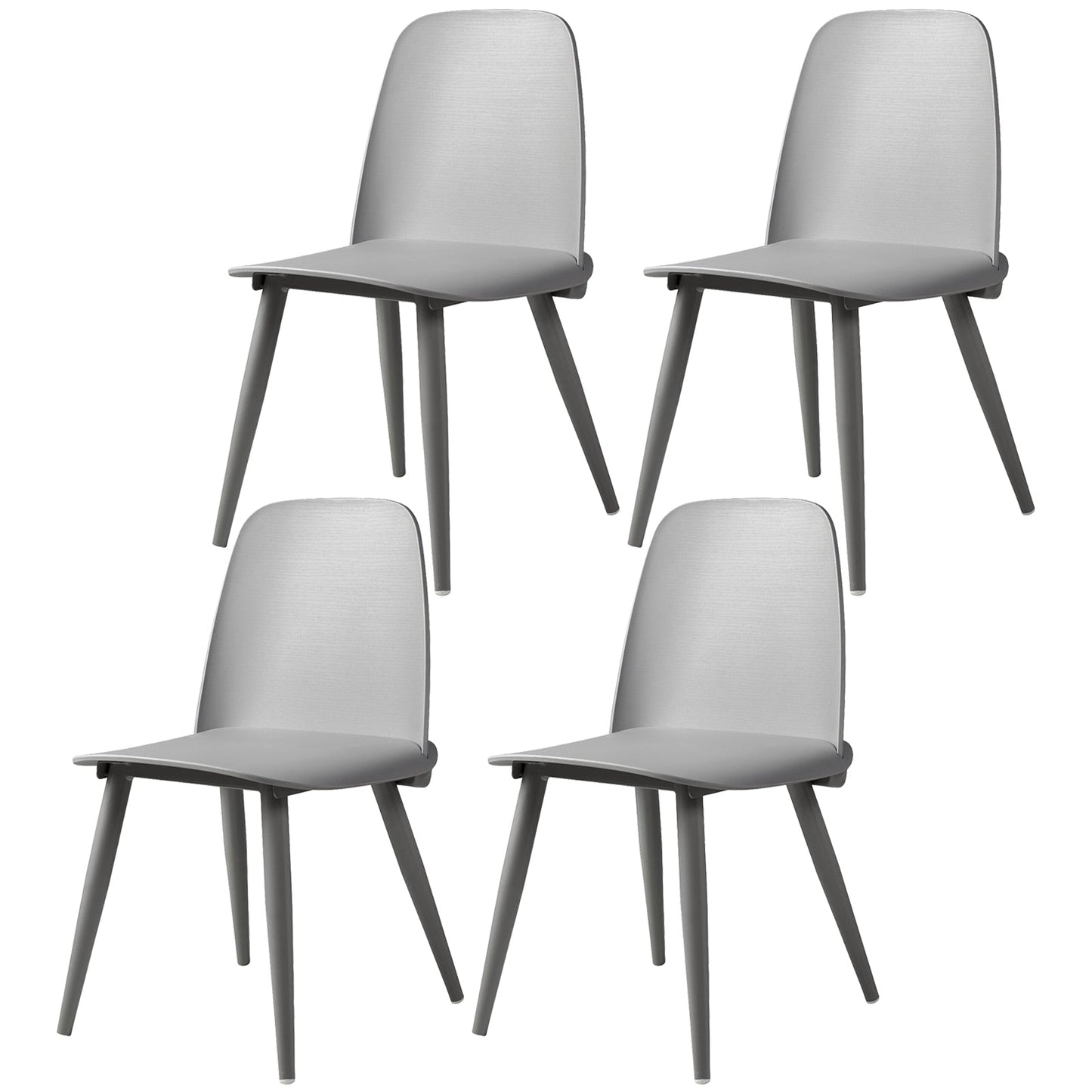 Modern Style Home Upholstered Side Chair Multicolor Side Dining Chairs Silver Gray 4 Piece Set Clearhalo ' kitchen&dining_furn' 'Dining Chairs' 'Dining Tables & Seating' 'dining_chair' 'furn' 'furn_dining_chair' 'Furniture' 'furniture_dining_chair' 'Kitchen & Dining Furniture' 'kitchen' 3564427