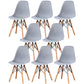 Glam Style Wooden Side Chair Matte Finish Solid Back Dining Chair for Dinning Room Grey Set of 8 Clearhalo ' kitchen&dining_furn' 'Dining Chairs' 'Dining Tables & Seating' 'dining_chair' 'Furniture' 'furniture_dining_chair' 'Kitchen & Dining Furniture' 'kitchen' 3564441