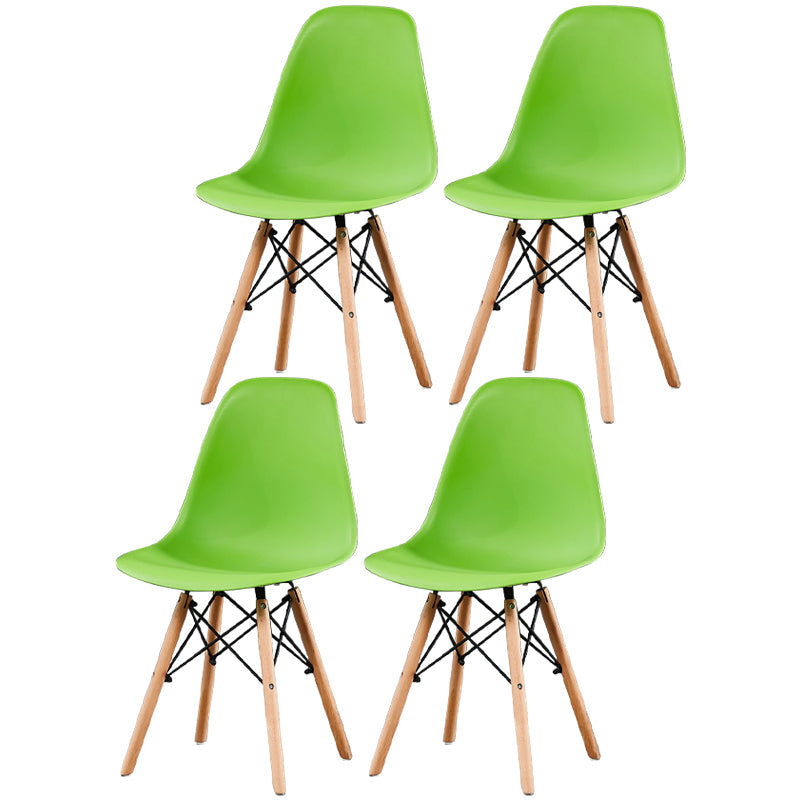 Glam Style Wooden Side Chair Matte Finish Solid Back Dining Chair for Dinning Room Green Set of 4 Clearhalo ' kitchen&dining_furn' 'Dining Chairs' 'Dining Tables & Seating' 'dining_chair' 'Furniture' 'furniture_dining_chair' 'Kitchen & Dining Furniture' 'kitchen' 3564448