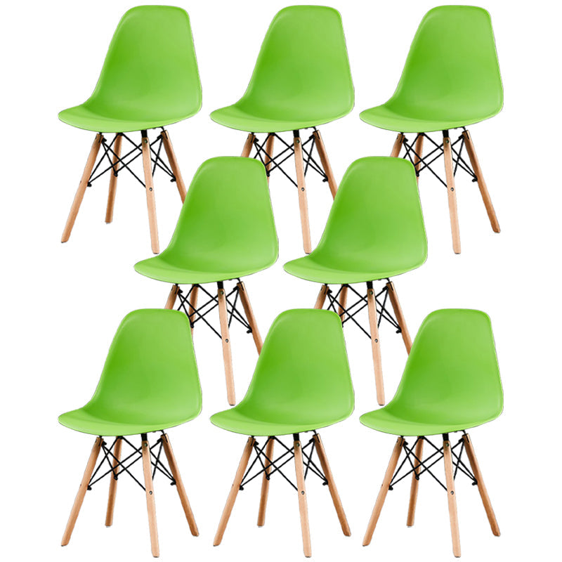 Glam Style Wooden Side Chair Matte Finish Solid Back Dining Chair for Dinning Room Green Set of 8 Clearhalo ' kitchen&dining_furn' 'Dining Chairs' 'Dining Tables & Seating' 'dining_chair' 'Furniture' 'furniture_dining_chair' 'Kitchen & Dining Furniture' 'kitchen' 3564449