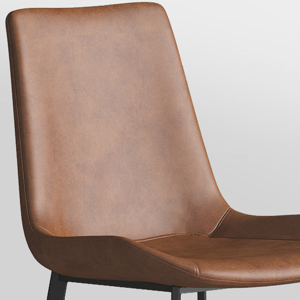 Metal Industrial Dining Room Chair Metallic Finish Parsons Dining Chair Clearhalo ' kitchen&dining_furn' 'Dining Chairs' 'Dining Tables & Seating' 'dining_chair' 'furn' 'furn_dining_chair' 'Furniture' 'furniture_dining_chair' 'Kitchen & Dining Furniture' 'kitchen' 3564463