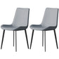 Metal Industrial Dining Room Chair Metallic Finish Parsons Dining Chair Light Gray 2 Piece Set Clearhalo ' kitchen&dining_furn' 'Dining Chairs' 'Dining Tables & Seating' 'dining_chair' 'furn' 'furn_dining_chair' 'Furniture' 'furniture_dining_chair' 'Kitchen & Dining Furniture' 'kitchen' 3564471