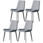 Metal Industrial Dining Room Chair Metallic Finish Parsons Dining Chair Light Gray 4 Piece Set Clearhalo ' kitchen&dining_furn' 'Dining Chairs' 'Dining Tables & Seating' 'dining_chair' 'furn' 'furn_dining_chair' 'Furniture' 'furniture_dining_chair' 'Kitchen & Dining Furniture' 'kitchen' 3564472