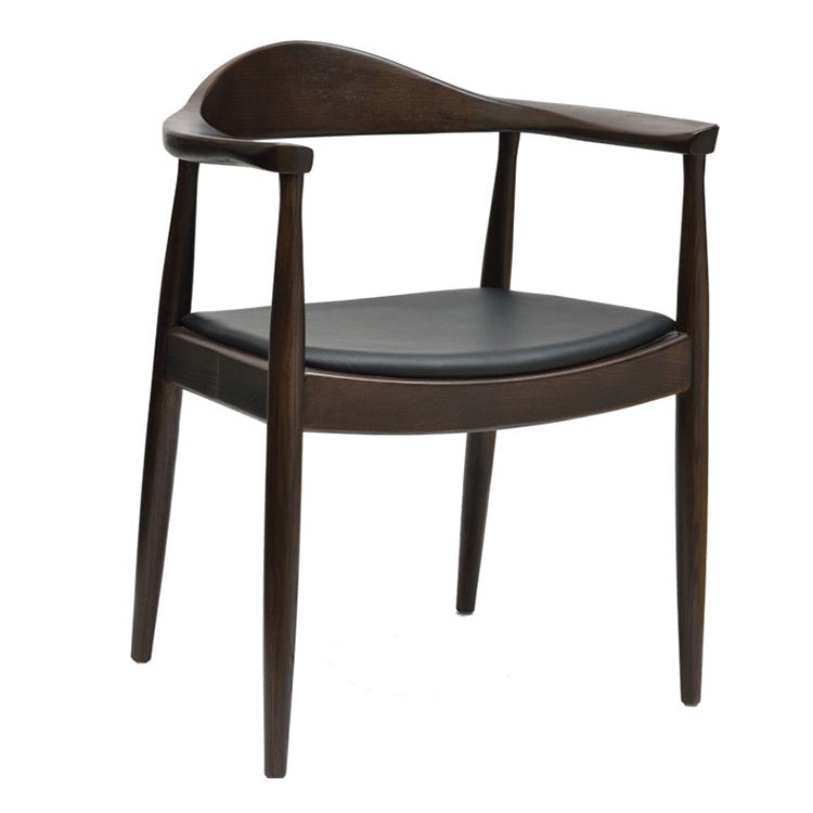 Contemporary Style Chairs Solid Wood Dining Room Open Back Dining Side Chair for Home Black 1 Piece Clearhalo ' kitchen&dining_furn' 'Dining Chairs' 'Dining Tables & Seating' 'dining_chair' 'furn' 'furn_dining_chair' 'Furniture' 'furniture_dining_chair' 'Kitchen & Dining Furniture' 'kitchen' 3564477