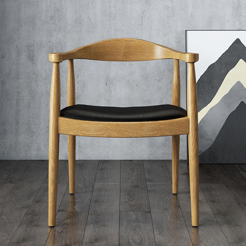 Contemporary Style Chairs Solid Wood Dining Room Open Back Dining Side Chair for Home Natural 1 Piece Clearhalo ' kitchen&dining_furn' 'Dining Chairs' 'Dining Tables & Seating' 'dining_chair' 'furn' 'furn_dining_chair' 'Furniture' 'furniture_dining_chair' 'Kitchen & Dining Furniture' 'kitchen' 3564482