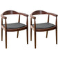 Contemporary Style Chairs Solid Wood Dining Room Open Back Dining Side Chair for Home Walnut 2 Piece Set Clearhalo ' kitchen&dining_furn' 'Dining Chairs' 'Dining Tables & Seating' 'dining_chair' 'furn' 'furn_dining_chair' 'Furniture' 'furniture_dining_chair' 'Kitchen & Dining Furniture' 'kitchen' 3564483