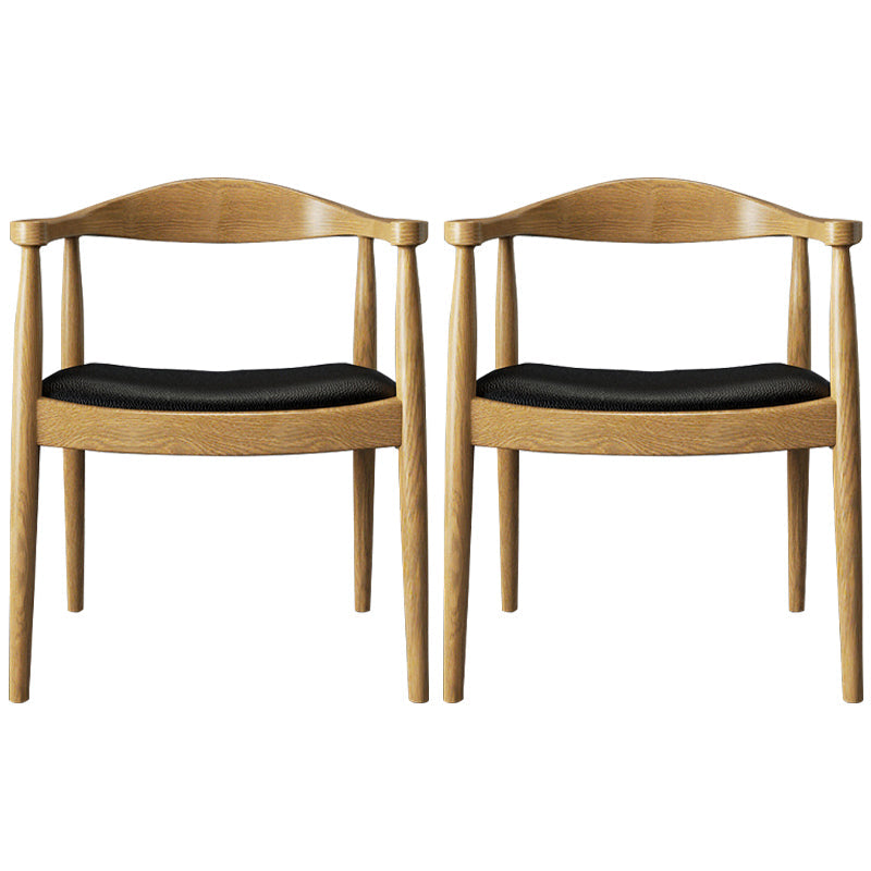 Contemporary Style Chairs Solid Wood Dining Room Open Back Dining Side Chair for Home Natural 2 Piece Set Clearhalo ' kitchen&dining_furn' 'Dining Chairs' 'Dining Tables & Seating' 'dining_chair' 'furn' 'furn_dining_chair' 'Furniture' 'furniture_dining_chair' 'Kitchen & Dining Furniture' 'kitchen' 3564487