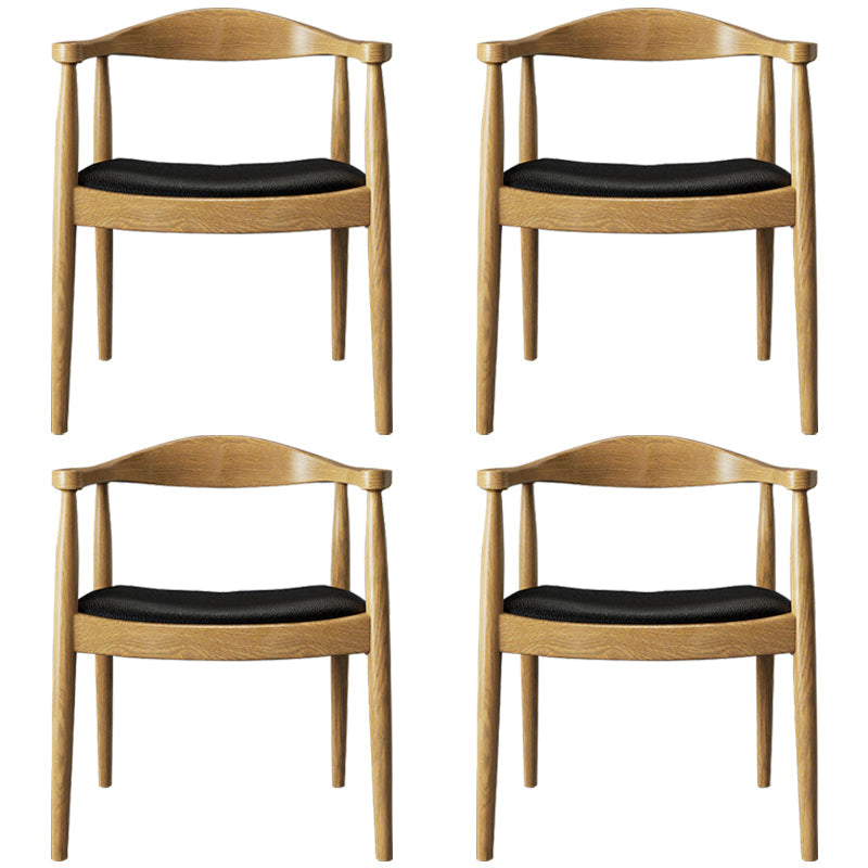 Contemporary Style Chairs Solid Wood Dining Room Open Back Dining Side Chair for Home Natural 4 Piece Set Clearhalo ' kitchen&dining_furn' 'Dining Chairs' 'Dining Tables & Seating' 'dining_chair' 'furn' 'furn_dining_chair' 'Furniture' 'furniture_dining_chair' 'Kitchen & Dining Furniture' 'kitchen' 3564489