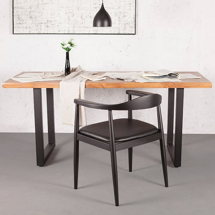 Contemporary Style Chairs Solid Wood Dining Room Open Back Dining Side Chair for Home Clearhalo ' kitchen&dining_furn' 'Dining Chairs' 'Dining Tables & Seating' 'dining_chair' 'furn' 'furn_dining_chair' 'Furniture' 'furniture_dining_chair' 'Kitchen & Dining Furniture' 'kitchen' 3564491