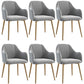 Scandinavian Style Metal Dining Chair Coffee Shop Casual Wingback Chair Grey 6 Piece Set Clearhalo ' kitchen&dining_furn' 'Dining Chairs' 'Dining Tables & Seating' 'dining_chair' 'furn' 'furn_dining_chair' 'Furniture' 'furniture_dining_chair' 'Kitchen & Dining Furniture' 'kitchen' 3564505