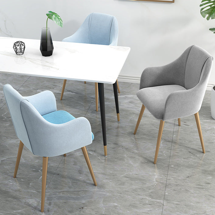 Scandinavian Style Metal Dining Chair Coffee Shop Casual Wingback Chair Clearhalo ' kitchen&dining_furn' 'Dining Chairs' 'Dining Tables & Seating' 'dining_chair' 'furn' 'furn_dining_chair' 'Furniture' 'furniture_dining_chair' 'Kitchen & Dining Furniture' 'kitchen' 3564517