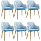 Scandinavian Style Metal Dining Chair Coffee Shop Casual Wingback Chair Sky Blue 6 Piece Set Clearhalo ' kitchen&dining_furn' 'Dining Chairs' 'Dining Tables & Seating' 'dining_chair' 'furn' 'furn_dining_chair' 'Furniture' 'furniture_dining_chair' 'Kitchen & Dining Furniture' 'kitchen' 3564527