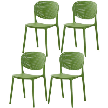 Glam Style Plastic Side Chair Matte Finish Open Back Dining Chair for Dinning Room Fruit Green 4 Piece Set Clearhalo ' kitchen&dining_furn' 'Dining Chairs' 'Dining Tables & Seating' 'dining_chair' 'furn' 'furn_dining_chair' 'Furniture' 'furniture_dining_chair' 'Kitchen & Dining Furniture' 'kitchen' 3564532