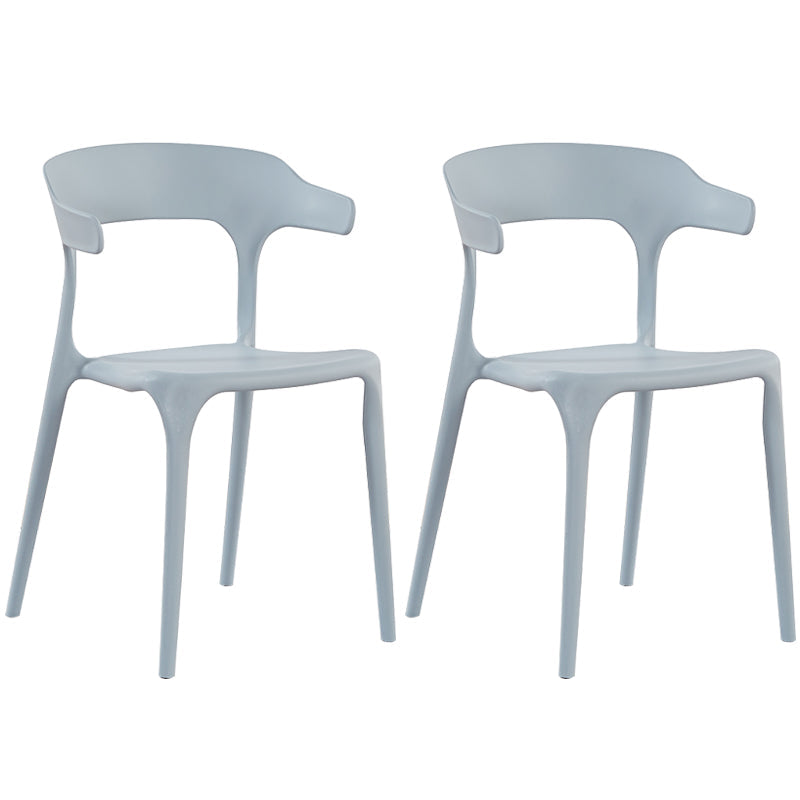 Modern Plastic Open Back Dining Side Chair 30"H Dining Chair for Restaurant Bedroom Light Gray 2 Piece Set Clearhalo ' kitchen&dining_furn' 'Dining Chairs' 'Dining Tables & Seating' 'dining_chair' 'furn' 'furn_dining_chair' 'Furniture' 'furniture_dining_chair' 'Kitchen & Dining Furniture' 'kitchen' 3564566