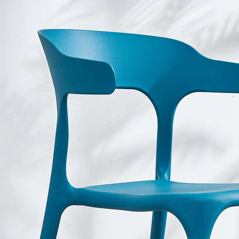 Modern Plastic Open Back Dining Side Chair 30"H Dining Chair for Restaurant Bedroom Clearhalo ' kitchen&dining_furn' 'Dining Chairs' 'Dining Tables & Seating' 'dining_chair' 'furn' 'furn_dining_chair' 'Furniture' 'furniture_dining_chair' 'Kitchen & Dining Furniture' 'kitchen' 3564569