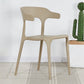 Modern Plastic Open Back Dining Side Chair 30"H Dining Chair for Restaurant Bedroom Camel 1 Piece Clearhalo ' kitchen&dining_furn' 'Dining Chairs' 'Dining Tables & Seating' 'dining_chair' 'furn' 'furn_dining_chair' 'Furniture' 'furniture_dining_chair' 'Kitchen & Dining Furniture' 'kitchen' 3564581