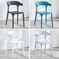 Modern Plastic Open Back Dining Side Chair 30"H Dining Chair for Restaurant Bedroom Clearhalo ' kitchen&dining_furn' 'Dining Chairs' 'Dining Tables & Seating' 'dining_chair' 'furn' 'furn_dining_chair' 'Furniture' 'furniture_dining_chair' 'Kitchen & Dining Furniture' 'kitchen' 3564585