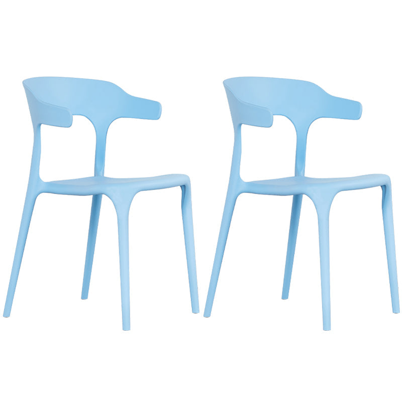 Modern Plastic Open Back Dining Side Chair 30"H Dining Chair for Restaurant Bedroom Sky Blue 2 Piece Set Clearhalo ' kitchen&dining_furn' 'Dining Chairs' 'Dining Tables & Seating' 'dining_chair' 'furn' 'furn_dining_chair' 'Furniture' 'furniture_dining_chair' 'Kitchen & Dining Furniture' 'kitchen' 3564588