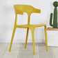 Modern Plastic Open Back Dining Side Chair 30"H Dining Chair for Restaurant Bedroom Ginger 1 Piece Clearhalo ' kitchen&dining_furn' 'Dining Chairs' 'Dining Tables & Seating' 'dining_chair' 'furn' 'furn_dining_chair' 'Furniture' 'furniture_dining_chair' 'Kitchen & Dining Furniture' 'kitchen' 3564590