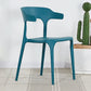 Modern Plastic Open Back Dining Side Chair 30"H Dining Chair for Restaurant Bedroom Peacock Blue 1 Piece Clearhalo ' kitchen&dining_furn' 'Dining Chairs' 'Dining Tables & Seating' 'dining_chair' 'furn' 'furn_dining_chair' 'Furniture' 'furniture_dining_chair' 'Kitchen & Dining Furniture' 'kitchen' 3564593