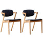 Contemporary Wood Square Dining Chair Open Back Side Chair for Kitchen Natural 2 Piece Set Clearhalo ' kitchen&dining_furn' 'Dining Chairs' 'Dining Tables & Seating' 'dining_chair' 'furn' 'furn_dining_chair' 'Furniture' 'furniture_dining_chair' 'Kitchen & Dining Furniture' 'kitchen' 3564627