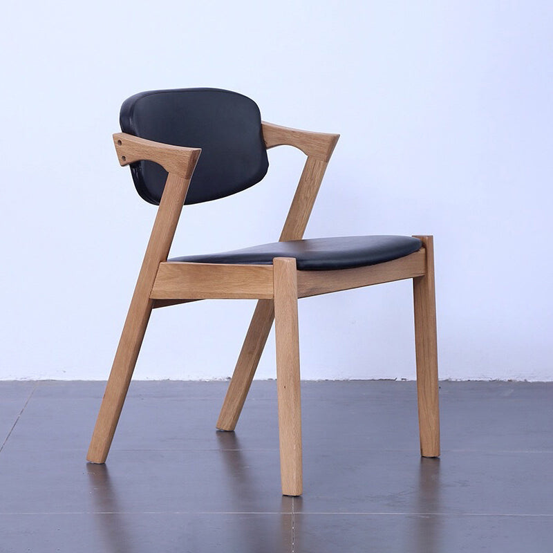 Contemporary Wood Square Dining Chair Open Back Side Chair for Kitchen Natural 1 Piece Clearhalo ' kitchen&dining_furn' 'Dining Chairs' 'Dining Tables & Seating' 'dining_chair' 'furn' 'furn_dining_chair' 'Furniture' 'furniture_dining_chair' 'Kitchen & Dining Furniture' 'kitchen' 3564628