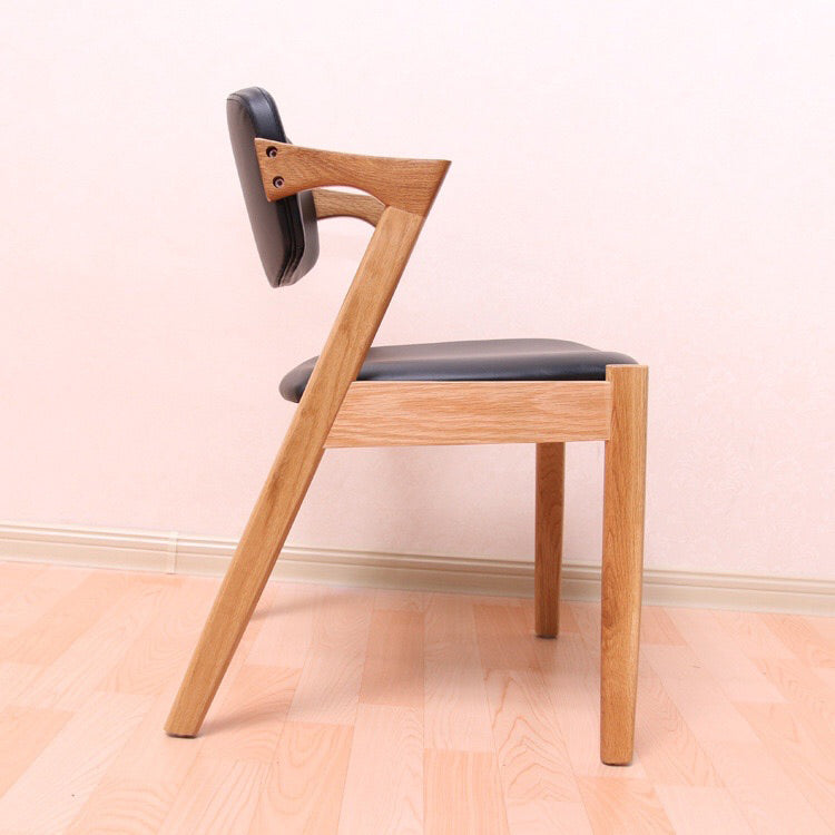 Contemporary Wood Square Dining Chair Open Back Side Chair for Kitchen Clearhalo ' kitchen&dining_furn' 'Dining Chairs' 'Dining Tables & Seating' 'dining_chair' 'furn' 'furn_dining_chair' 'Furniture' 'furniture_dining_chair' 'Kitchen & Dining Furniture' 'kitchen' 3564631