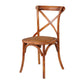 Solid Wood Traditional Dining Room Chair Matte Finish Cross Back Side Chair Brown 1 Piece Clearhalo ' kitchen&dining_furn' 'Dining Chairs' 'Dining Tables & Seating' 'dining_chair' 'furn' 'furn_dining_chair' 'Furniture' 'furniture_dining_chair' 'Kitchen & Dining Furniture' 'kitchen' 3564646