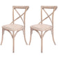 Solid Wood Traditional Dining Room Chair Matte Finish Cross Back Side Chair Distressed White 2 Piece Set Clearhalo ' kitchen&dining_furn' 'Dining Chairs' 'Dining Tables & Seating' 'dining_chair' 'furn' 'furn_dining_chair' 'Furniture' 'furniture_dining_chair' 'Kitchen & Dining Furniture' 'kitchen' 3564661