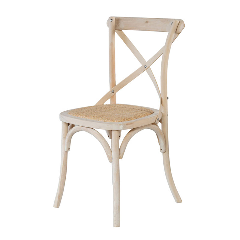 Solid Wood Traditional Dining Room Chair Matte Finish Cross Back Side Chair White-Gray 1 Piece Clearhalo ' kitchen&dining_furn' 'Dining Chairs' 'Dining Tables & Seating' 'dining_chair' 'furn' 'furn_dining_chair' 'Furniture' 'furniture_dining_chair' 'Kitchen & Dining Furniture' 'kitchen' 3564680