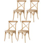 Solid Wood Traditional Dining Room Chair Matte Finish Cross Back Side Chair Wood 4 Piece Set Clearhalo ' kitchen&dining_furn' 'Dining Chairs' 'Dining Tables & Seating' 'dining_chair' 'furn' 'furn_dining_chair' 'Furniture' 'furniture_dining_chair' 'Kitchen & Dining Furniture' 'kitchen' 3564685