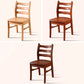Morden Kitchen Wood Squar Dining Chair Ladder Back Stacking Dining Chair Clearhalo ' kitchen&dining_furn' 'Dining Chairs' 'Dining Tables & Seating' 'dining_chair' 'furn' 'furn_dining_chair' 'Furniture' 'furniture_dining_chair' 'Kitchen & Dining Furniture' 'kitchen' 3564697