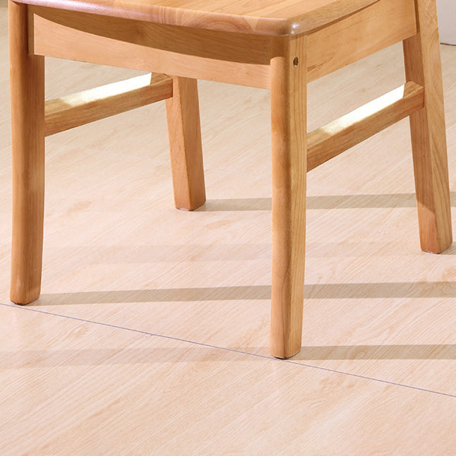 Morden Kitchen Wood Squar Dining Chair Ladder Back Stacking Dining Chair Clearhalo ' kitchen&dining_furn' 'Dining Chairs' 'Dining Tables & Seating' 'dining_chair' 'furn' 'furn_dining_chair' 'Furniture' 'furniture_dining_chair' 'Kitchen & Dining Furniture' 'kitchen' 3564710