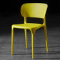 Plastic Side Armless Dining Room Side Chairs Modern Stacking Side Chair Yellow 1 Piece Clearhalo ' kitchen&dining_furn' 'Dining Chairs' 'Dining Tables & Seating' 'dining_chair' 'furn' 'furn_dining_chair' 'Furniture' 'furniture_dining_chair' 'Kitchen & Dining Furniture' 'kitchen' 3564715