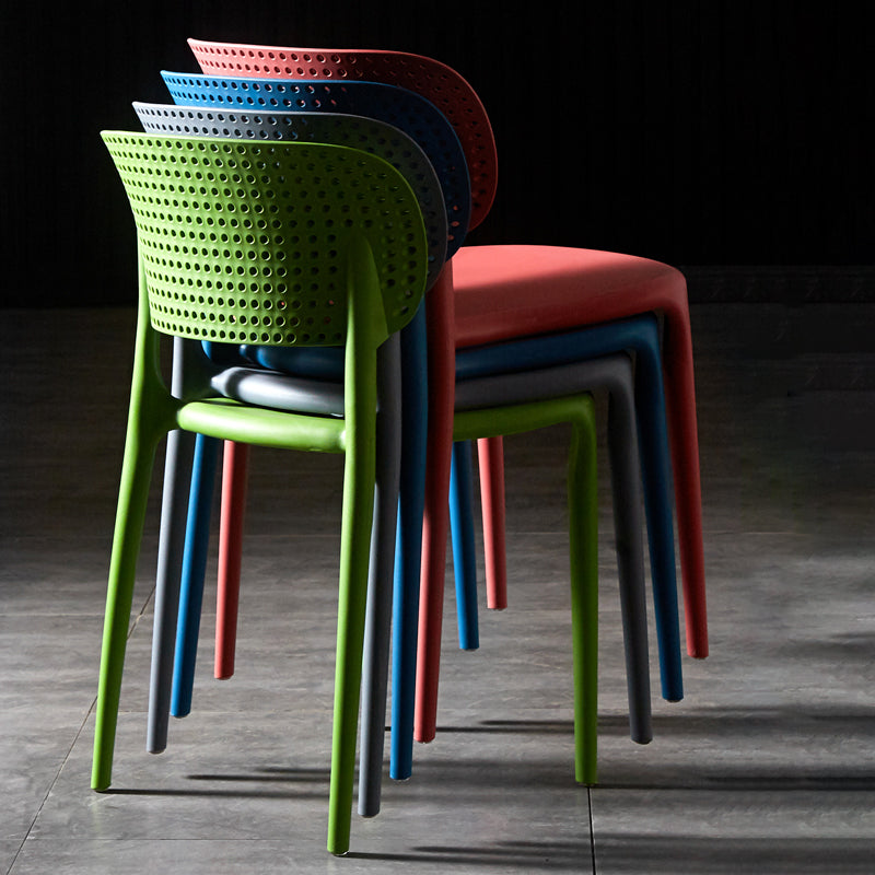 Plastic Side Armless Dining Room Side Chairs Modern Stacking Side Chair Clearhalo ' kitchen&dining_furn' 'Dining Chairs' 'Dining Tables & Seating' 'dining_chair' 'furn' 'furn_dining_chair' 'Furniture' 'furniture_dining_chair' 'Kitchen & Dining Furniture' 'kitchen' 3564717