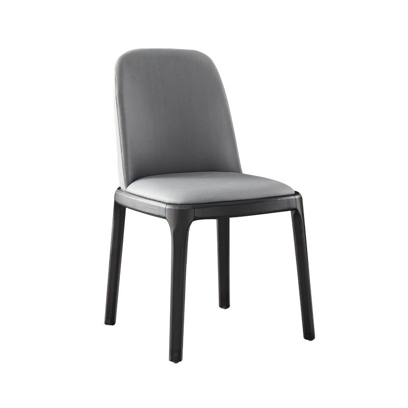 Modern Style Armless Dining Chair Parsons Chair with Wooden Legs for Kitchen Clearhalo ' kitchen&dining_furn' 'Dining Chairs' 'Dining Tables & Seating' 'dining_chair' 'furn' 'furn_dining_chair' 'Furniture' 'furniture_dining_chair' 'Kitchen & Dining Furniture' 'kitchen' 3564777
