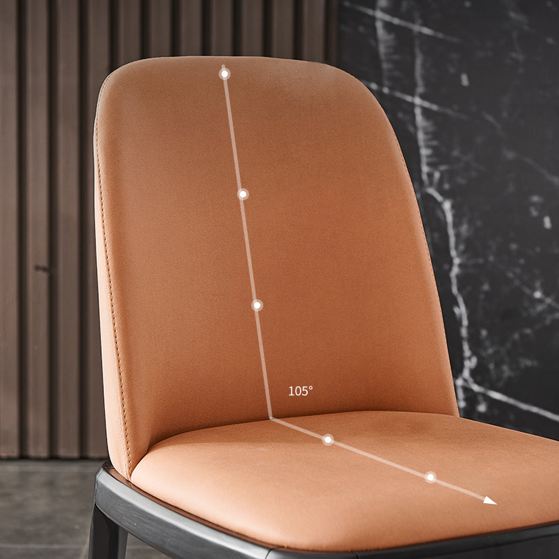 Modern Style Armless Dining Chair Parsons Chair with Wooden Legs for Kitchen Clearhalo ' kitchen&dining_furn' 'Dining Chairs' 'Dining Tables & Seating' 'dining_chair' 'furn' 'furn_dining_chair' 'Furniture' 'furniture_dining_chair' 'Kitchen & Dining Furniture' 'kitchen' 3564779