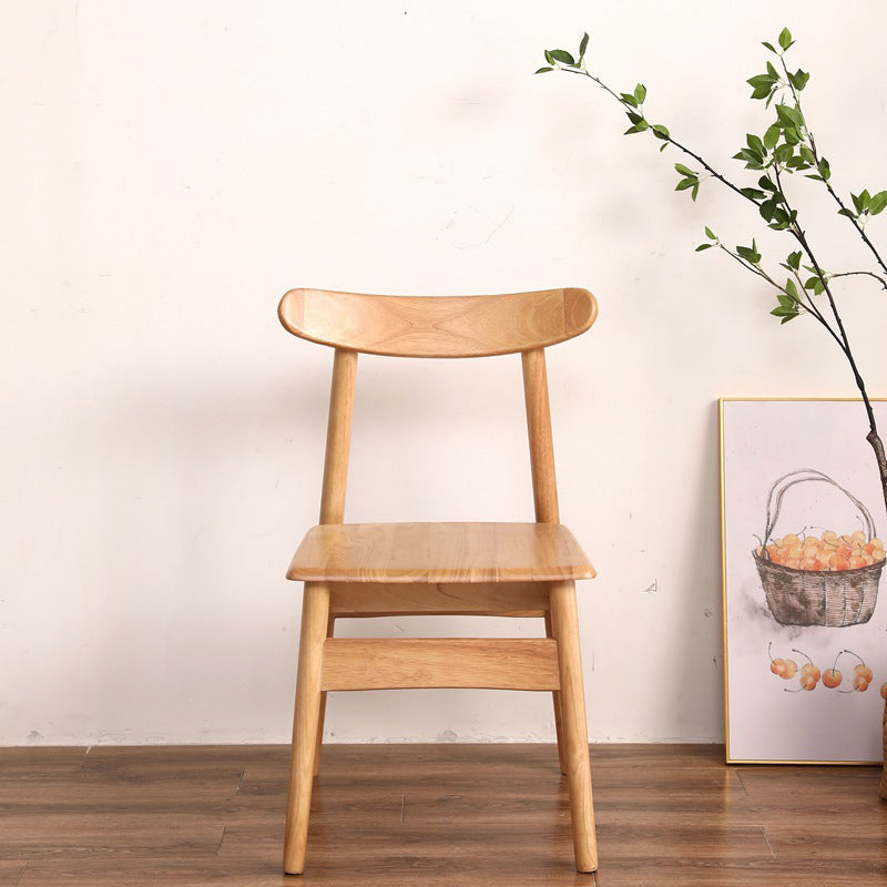 Contemporary Style Wood Dining Chair Stackable Ladder Back Arm Chair for Home Clearhalo ' kitchen&dining_furn' 'Dining Chairs' 'Dining Tables & Seating' 'dining_chair' 'furn' 'furn_dining_chair' 'Furniture' 'furniture_dining_chair' 'Kitchen & Dining Furniture' 'kitchen' 3564788