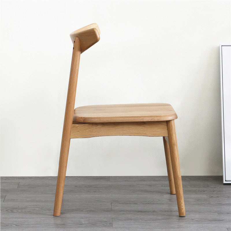 Contemporary Style Wood Dining Chair Stackable Ladder Back Arm Chair for Home Clearhalo ' kitchen&dining_furn' 'Dining Chairs' 'Dining Tables & Seating' 'dining_chair' 'furn' 'furn_dining_chair' 'Furniture' 'furniture_dining_chair' 'Kitchen & Dining Furniture' 'kitchen' 3564790
