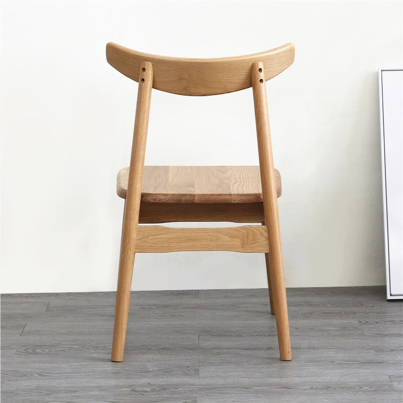 Contemporary Style Wood Dining Chair Stackable Ladder Back Arm Chair for Home Clearhalo ' kitchen&dining_furn' 'Dining Chairs' 'Dining Tables & Seating' 'dining_chair' 'furn' 'furn_dining_chair' 'Furniture' 'furniture_dining_chair' 'Kitchen & Dining Furniture' 'kitchen' 3564792