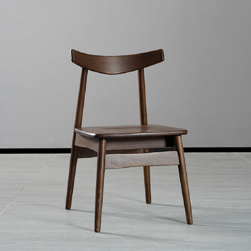 Contemporary Style Wood Dining Chair Stackable Ladder Back Arm Chair for Home Clearhalo ' kitchen&dining_furn' 'Dining Chairs' 'Dining Tables & Seating' 'dining_chair' 'furn' 'furn_dining_chair' 'Furniture' 'furniture_dining_chair' 'Kitchen & Dining Furniture' 'kitchen' 3564795