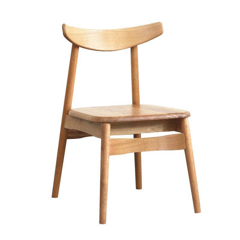 Contemporary Style Wood Dining Chair Stackable Ladder Back Arm Chair for Home Clearhalo ' kitchen&dining_furn' 'Dining Chairs' 'Dining Tables & Seating' 'dining_chair' 'furn' 'furn_dining_chair' 'Furniture' 'furniture_dining_chair' 'Kitchen & Dining Furniture' 'kitchen' 3564797