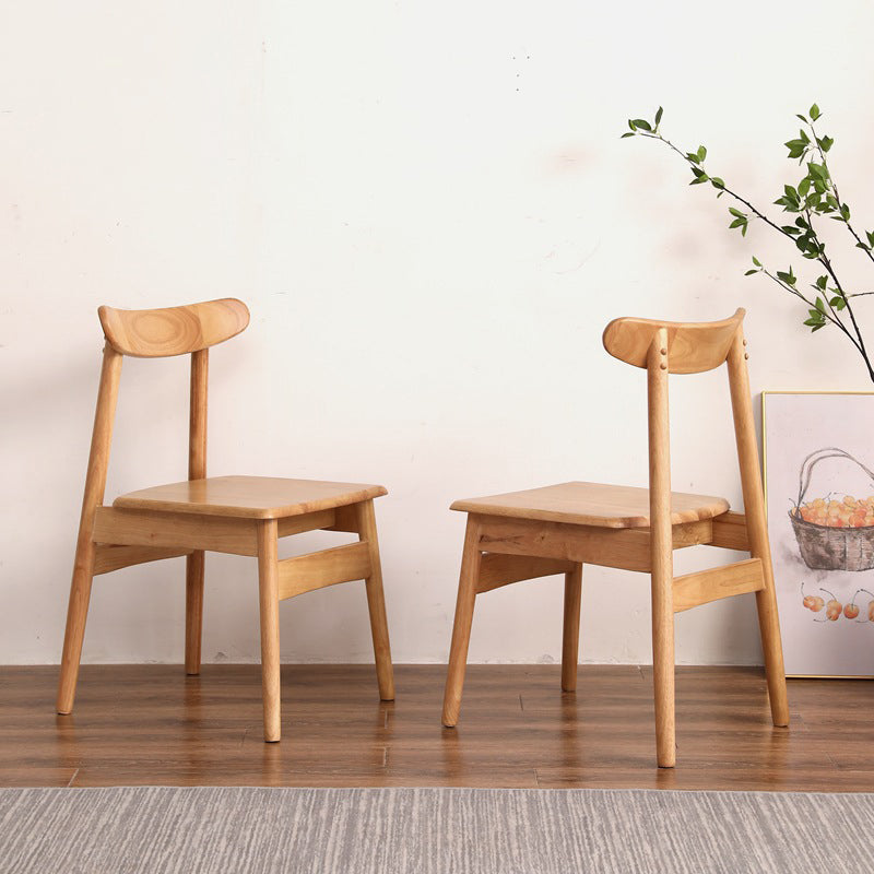 Contemporary Style Wood Dining Chair Stackable Ladder Back Arm Chair for Home Clearhalo ' kitchen&dining_furn' 'Dining Chairs' 'Dining Tables & Seating' 'dining_chair' 'furn' 'furn_dining_chair' 'Furniture' 'furniture_dining_chair' 'Kitchen & Dining Furniture' 'kitchen' 3564804