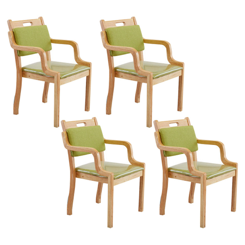 Contemporary Kitchen Wooden Dining Side Chair Open Back Dining Side Chair Green 4 Piece Set Clearhalo ' kitchen&dining_furn' 'Dining Chairs' 'Dining Tables & Seating' 'dining_chair' 'furn' 'furn_dining_chair' 'Furniture' 'furniture_dining_chair' 'Kitchen & Dining Furniture' 'kitchen' 3564807